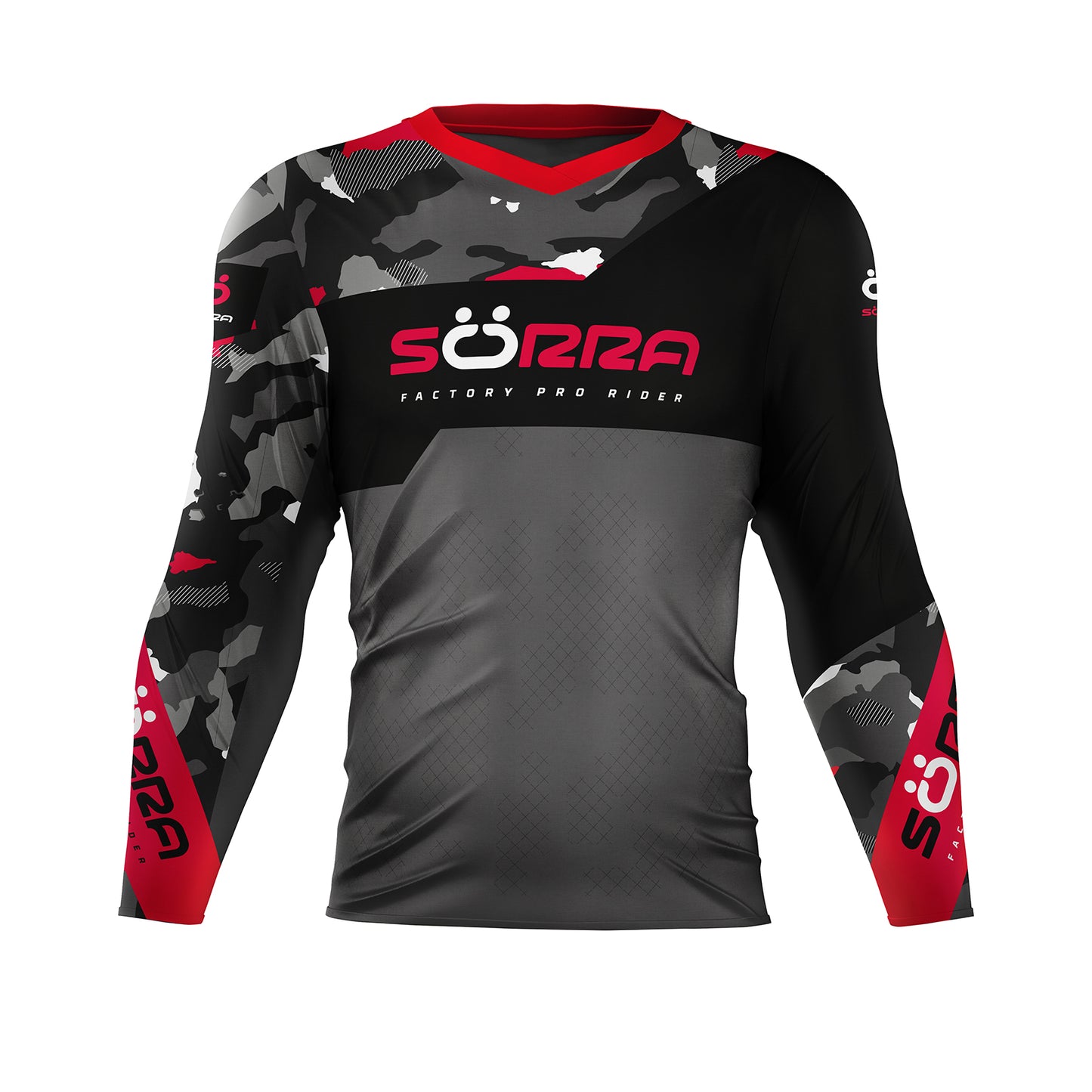 Factory Trial Jersey Grey/Black/White/Red