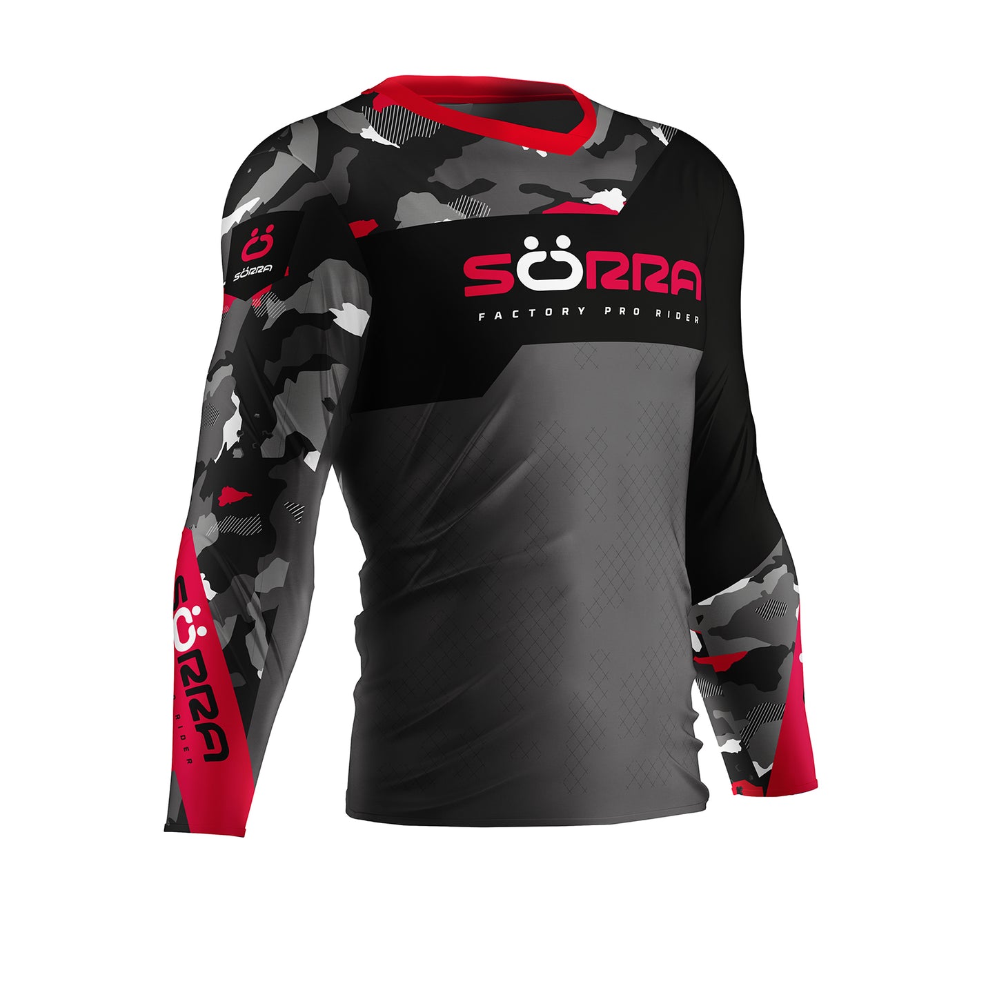Factory Trial Jersey Grey/Black/White/Red