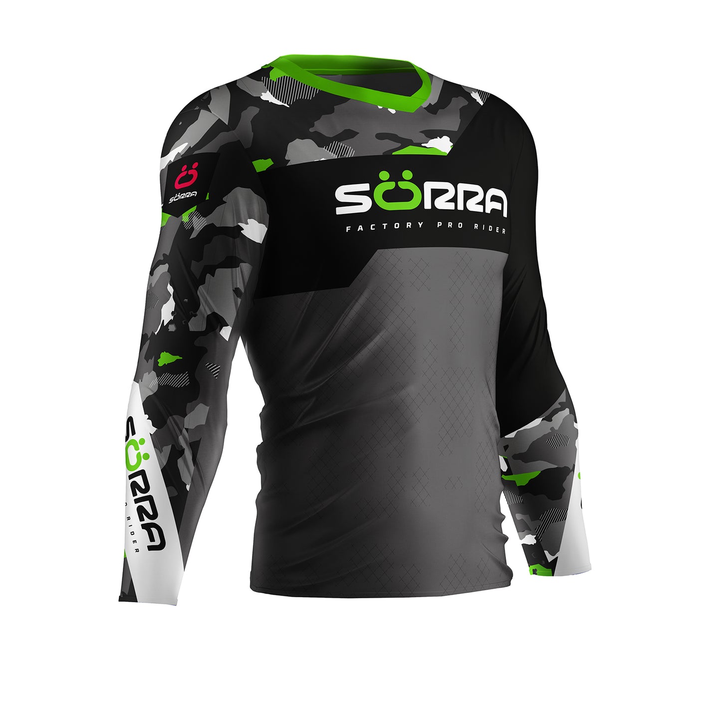 Factory Trial Jersey Black/Grey/Green (Vertigo)