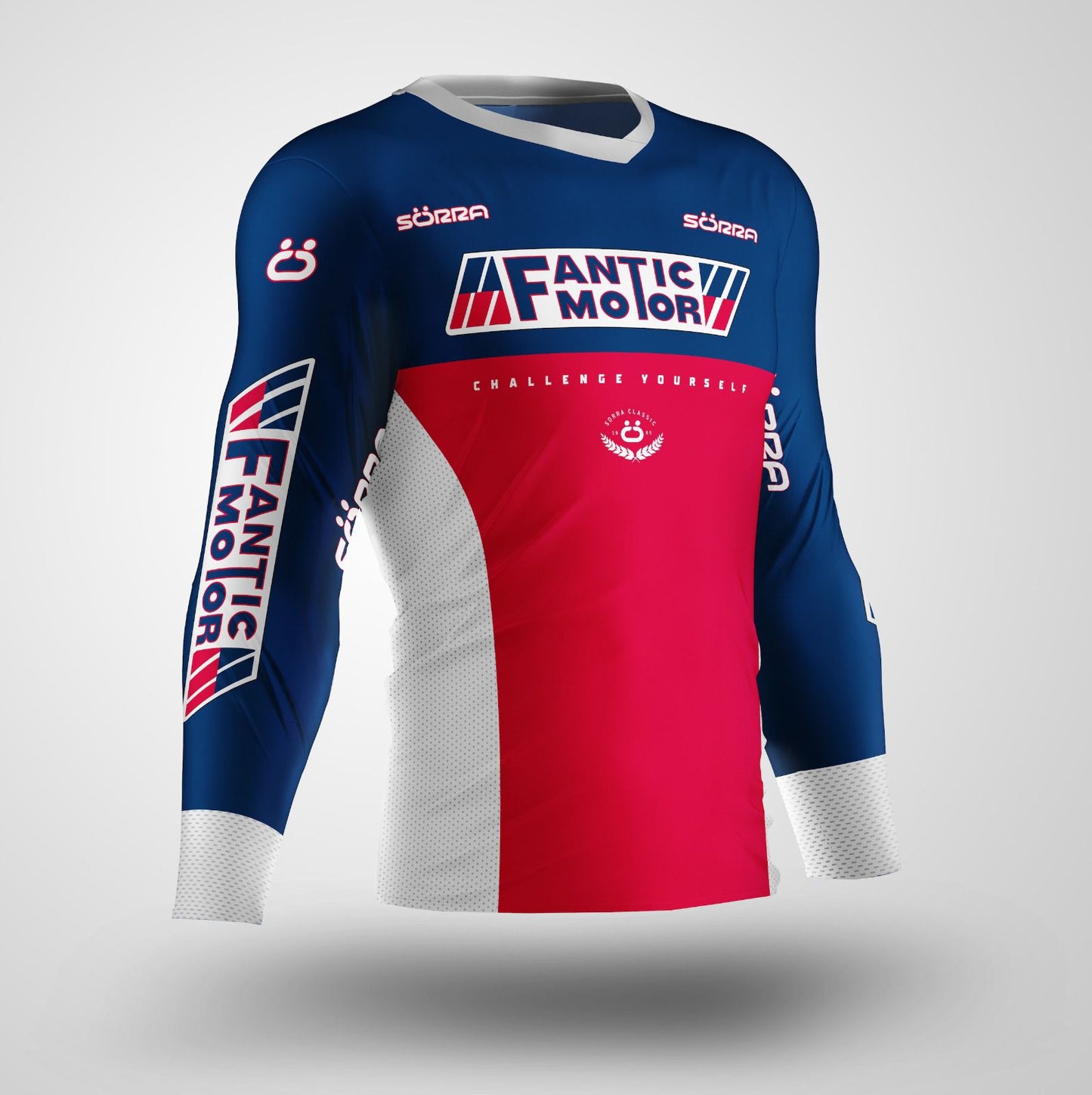 Race Trial Jersey Blue/Red/White Fantic SE