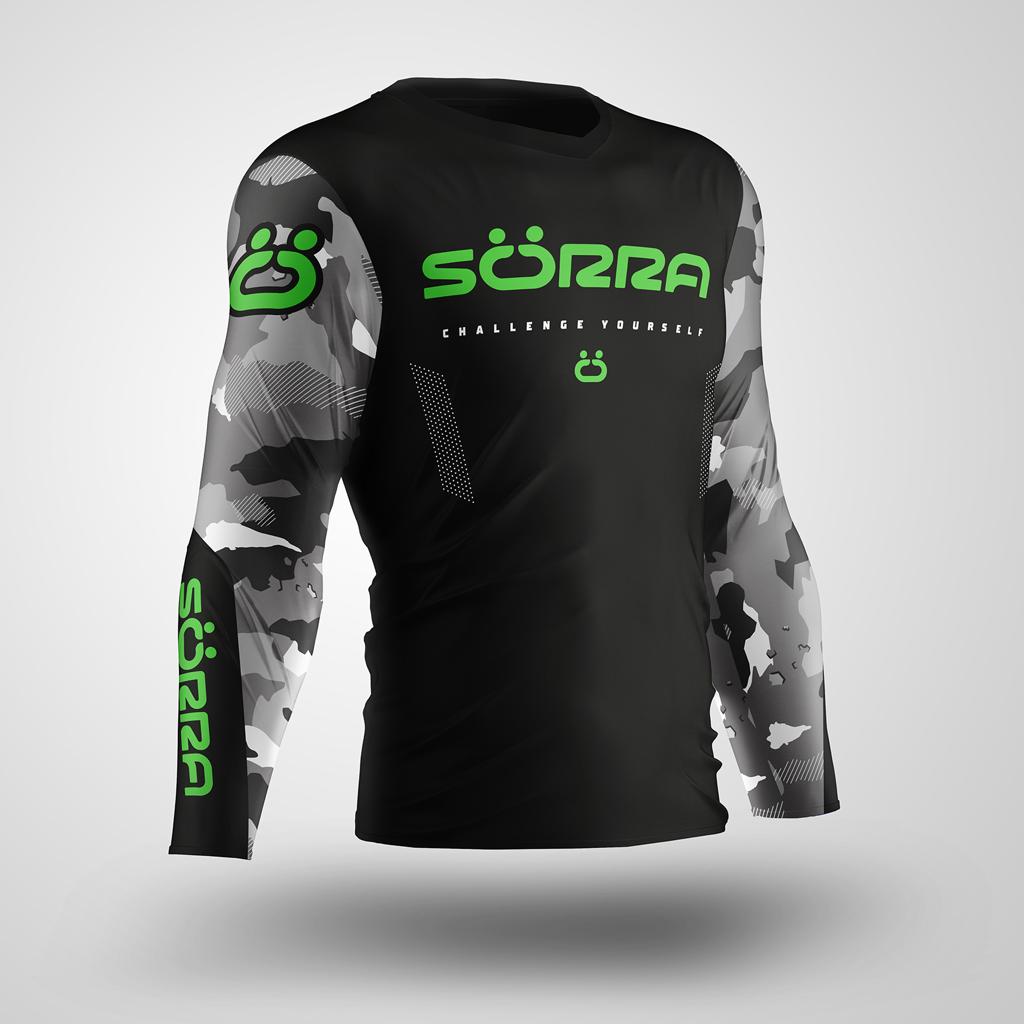 Factory Trial Jersey Black/Green Camo