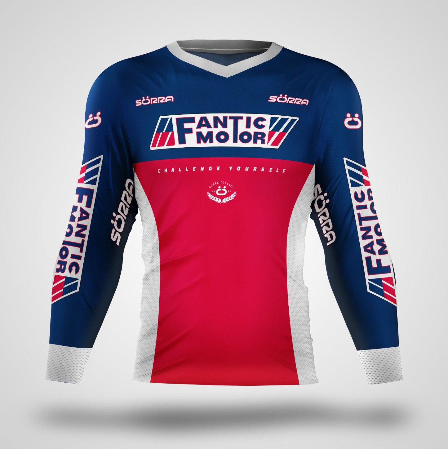 Race Trial Jersey Blue/Red/White Fantic SE