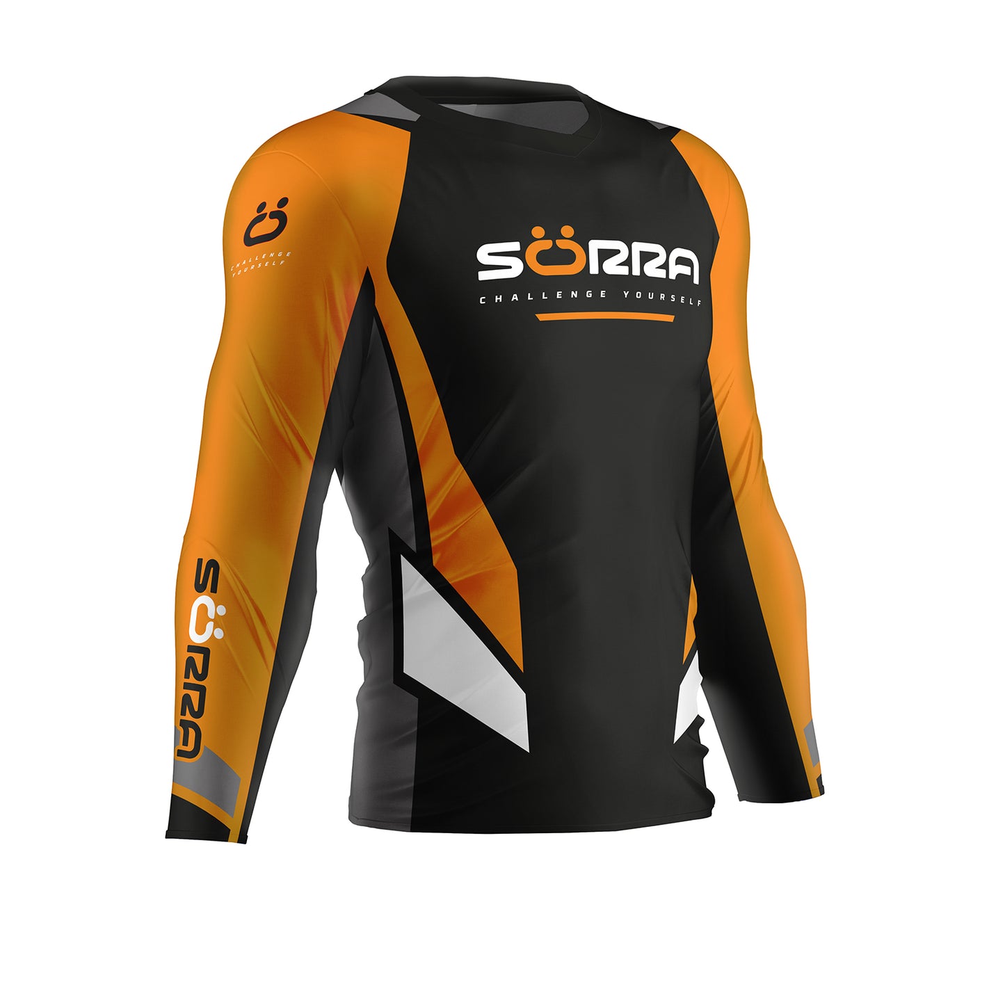 Race Trial Jersey Black/Orange/White 23'