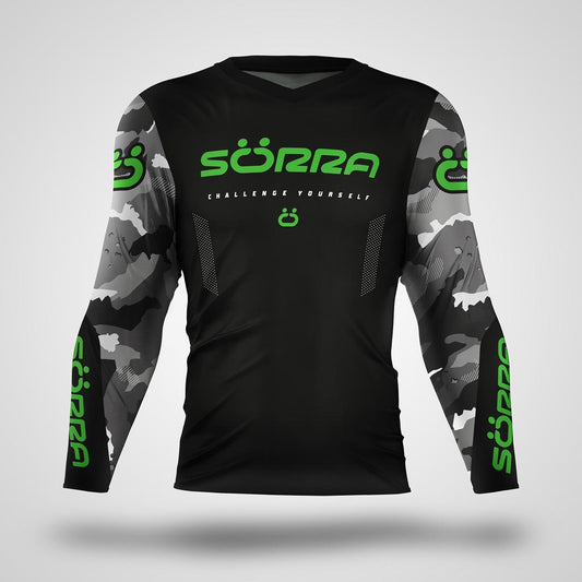 Factory Trial Jersey Black/Green Camo