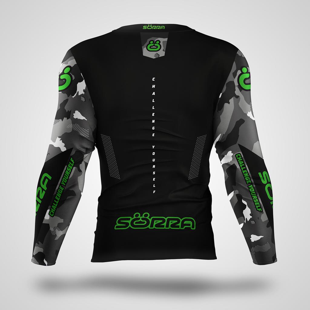Factory Trial Jersey Black/Green Camo